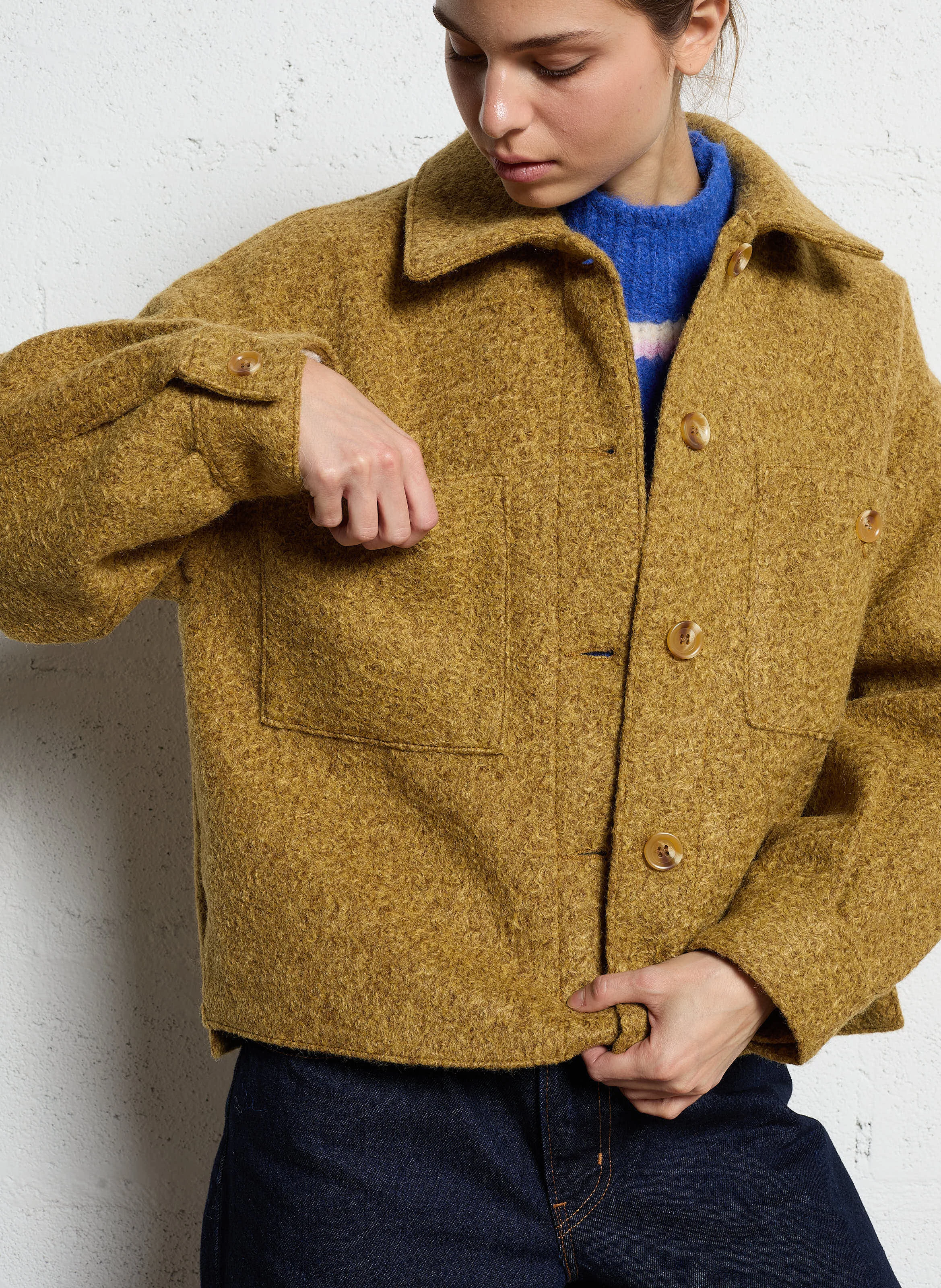 Veste col classique | Jaune