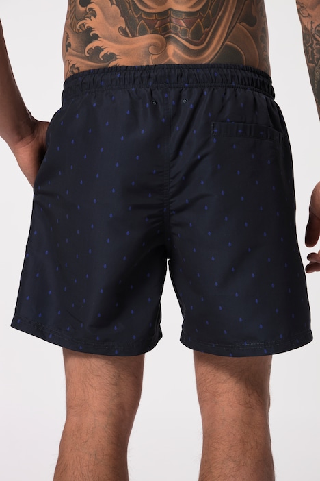 JAY-PI Badeshorts, Beachwear, Elastikbund, Minimal Print