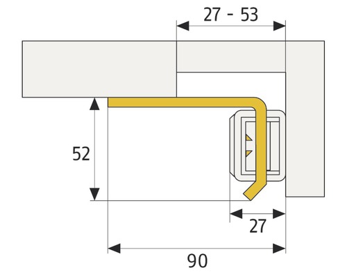 Abus SW20 veiligheidshoekbeugel, wit