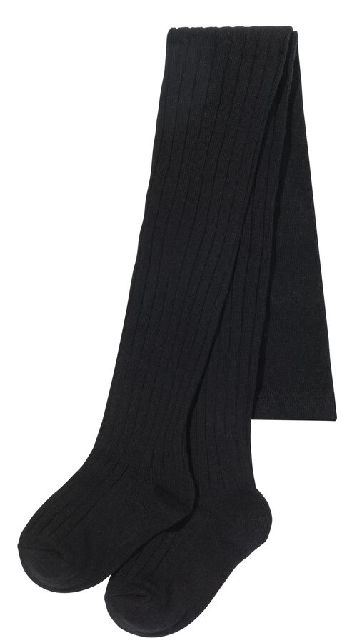 2 paires de collants épais enfant avec coton bleu