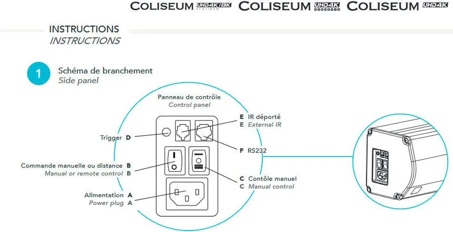 Lumene Coliseum Extra Bright UST 240C (16:9) Écrans de projection électriques