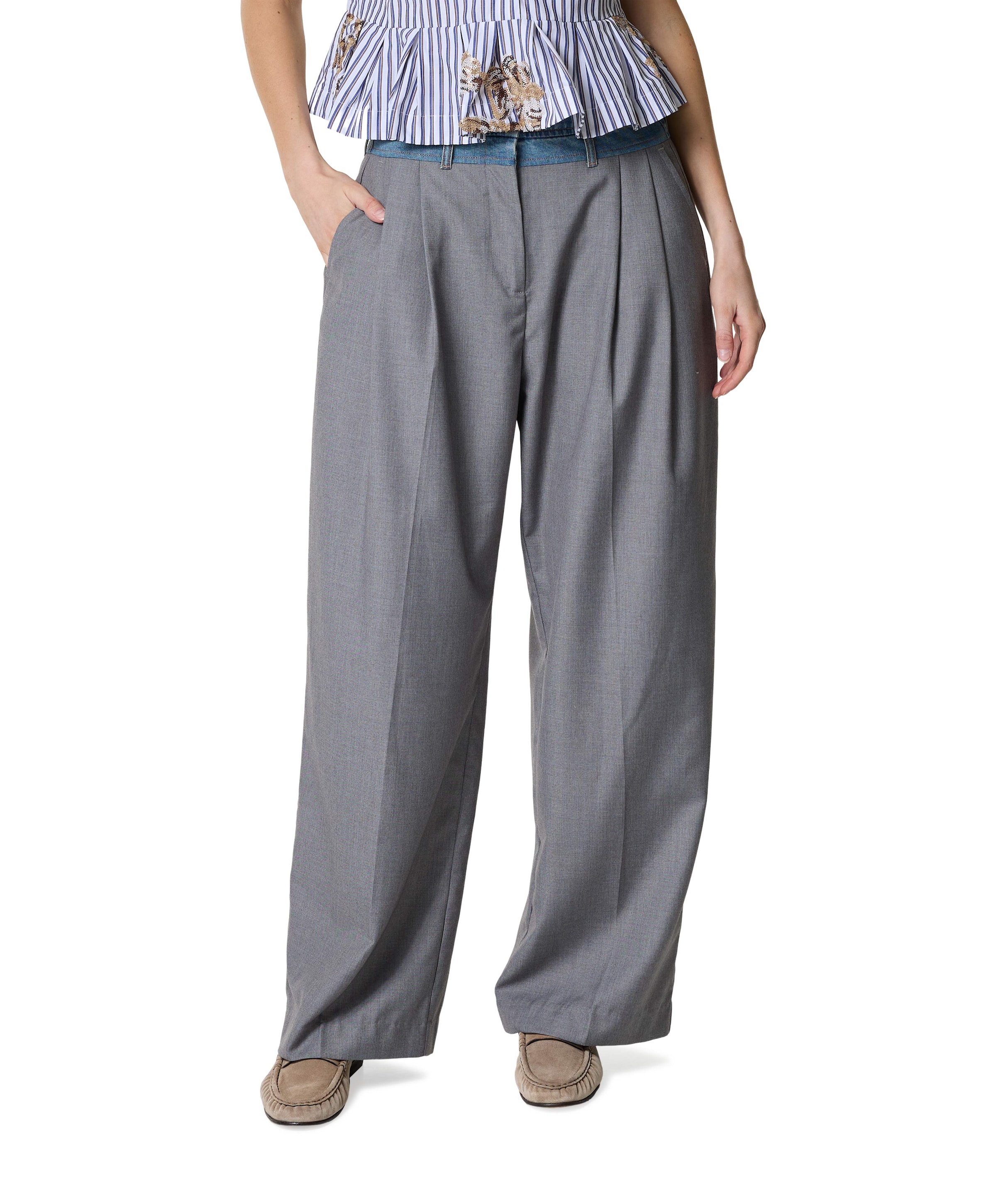 Munthe NORMAY dames broek grijs