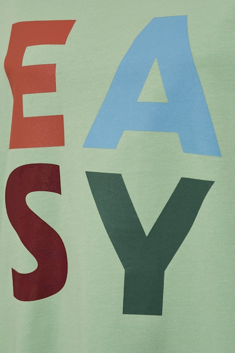 Sweatshirt, EASY, Rundhals, Streifenbündchen