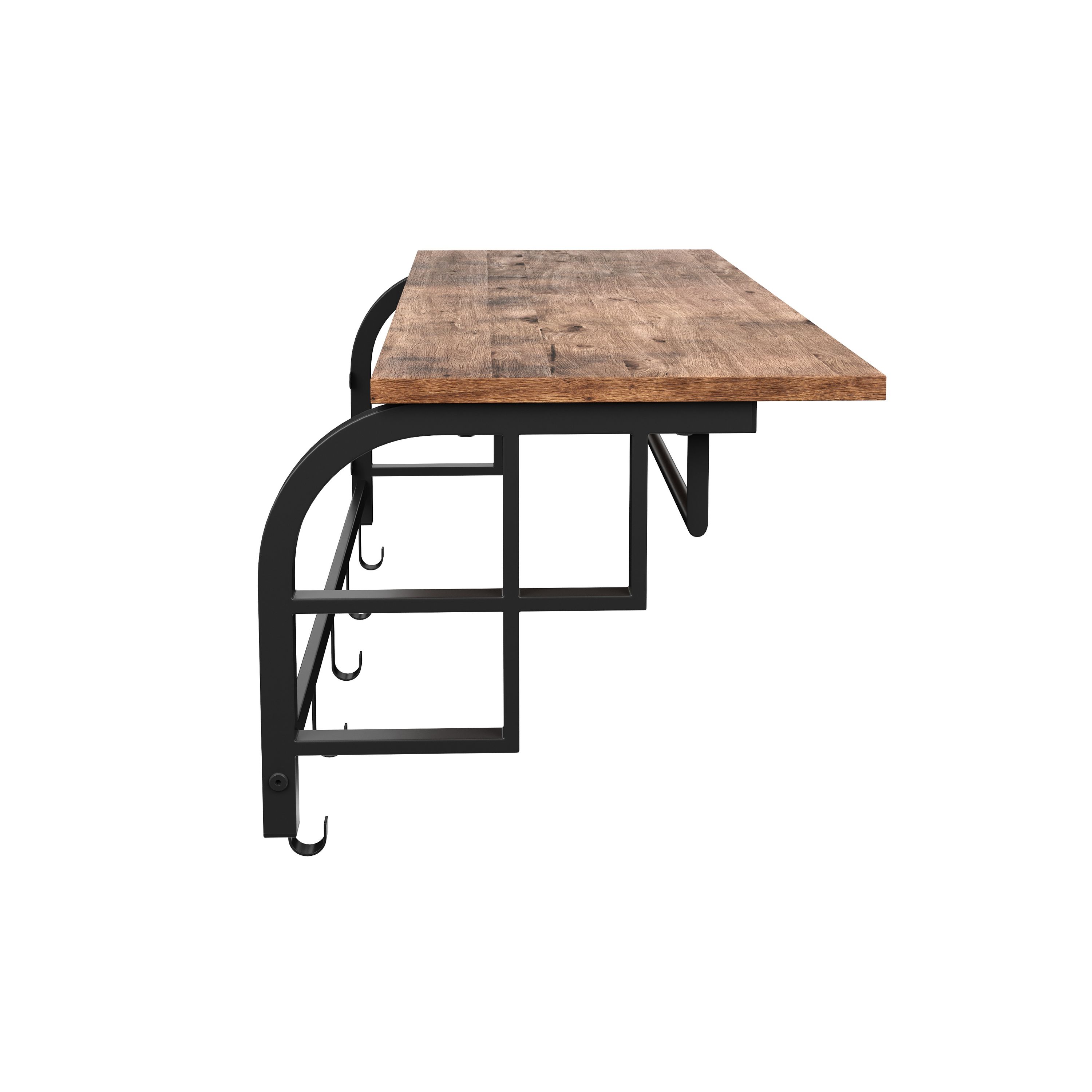 Wandgarderobe Vintage BONITA mit 5 Haken 80 x 27 cm