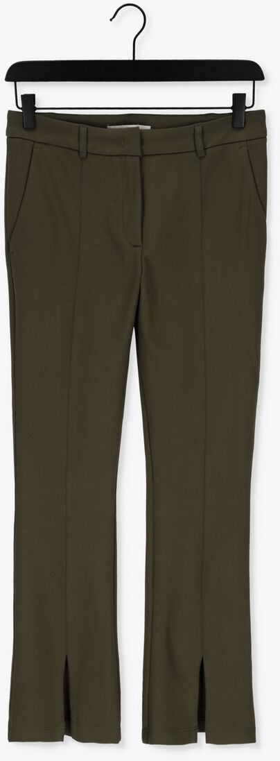 SUMMUM groene summum flared broek trousers punto milano