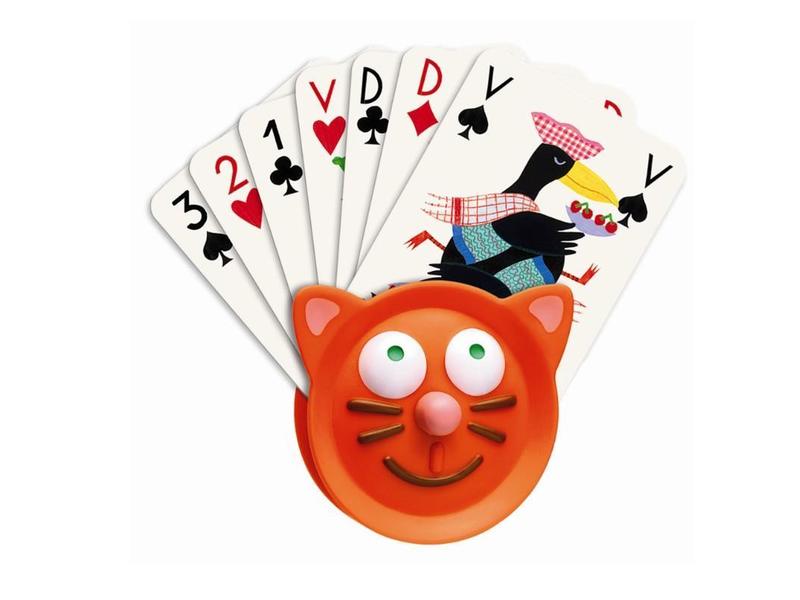 DJECO Kartenhalter Katze Kartenhalter für kleine Hände