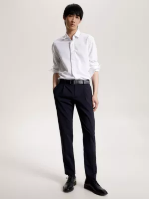 Camisa Slim Fit com Botões de Contraste