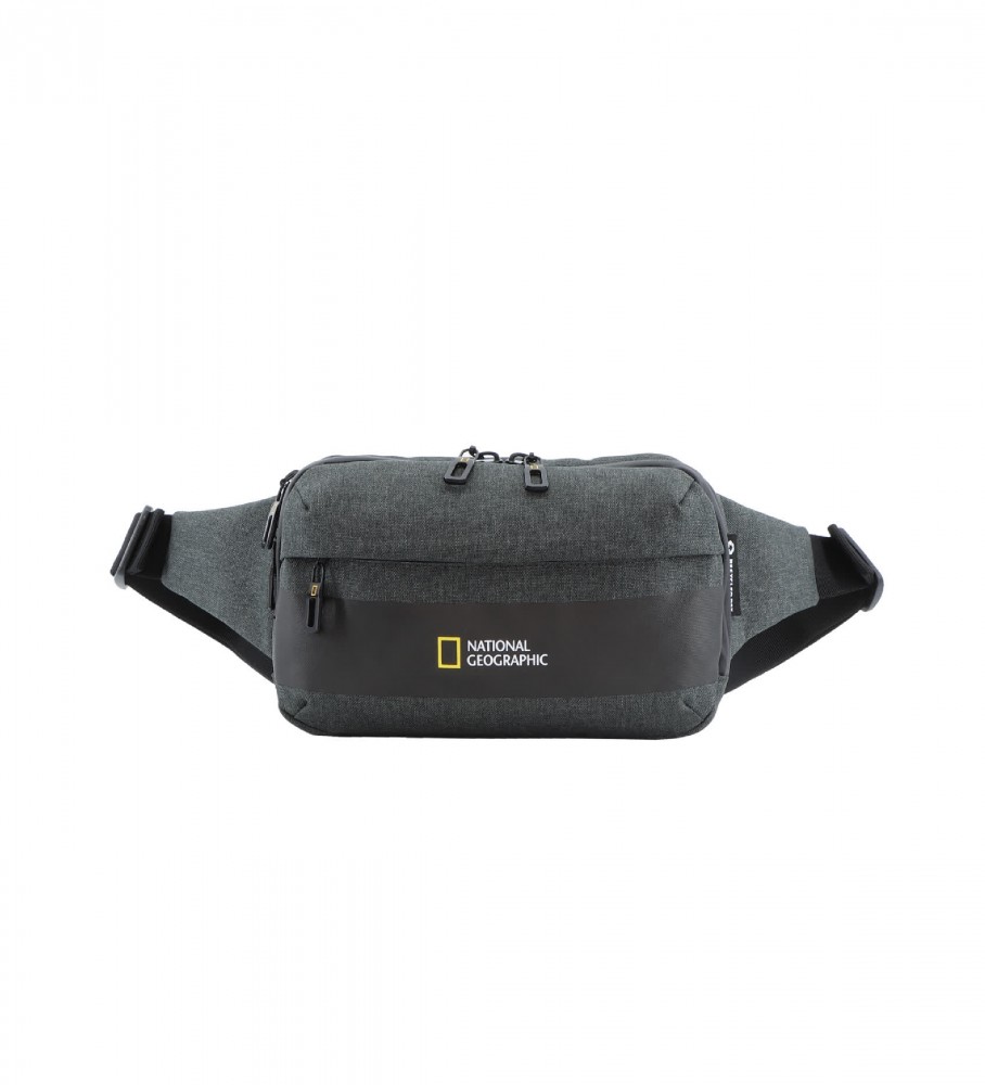 Bolsa de cintura expansível da National Geographic, cinza, 24 cm de largura x 6,5 cm de profundidade x 15 cm de altura