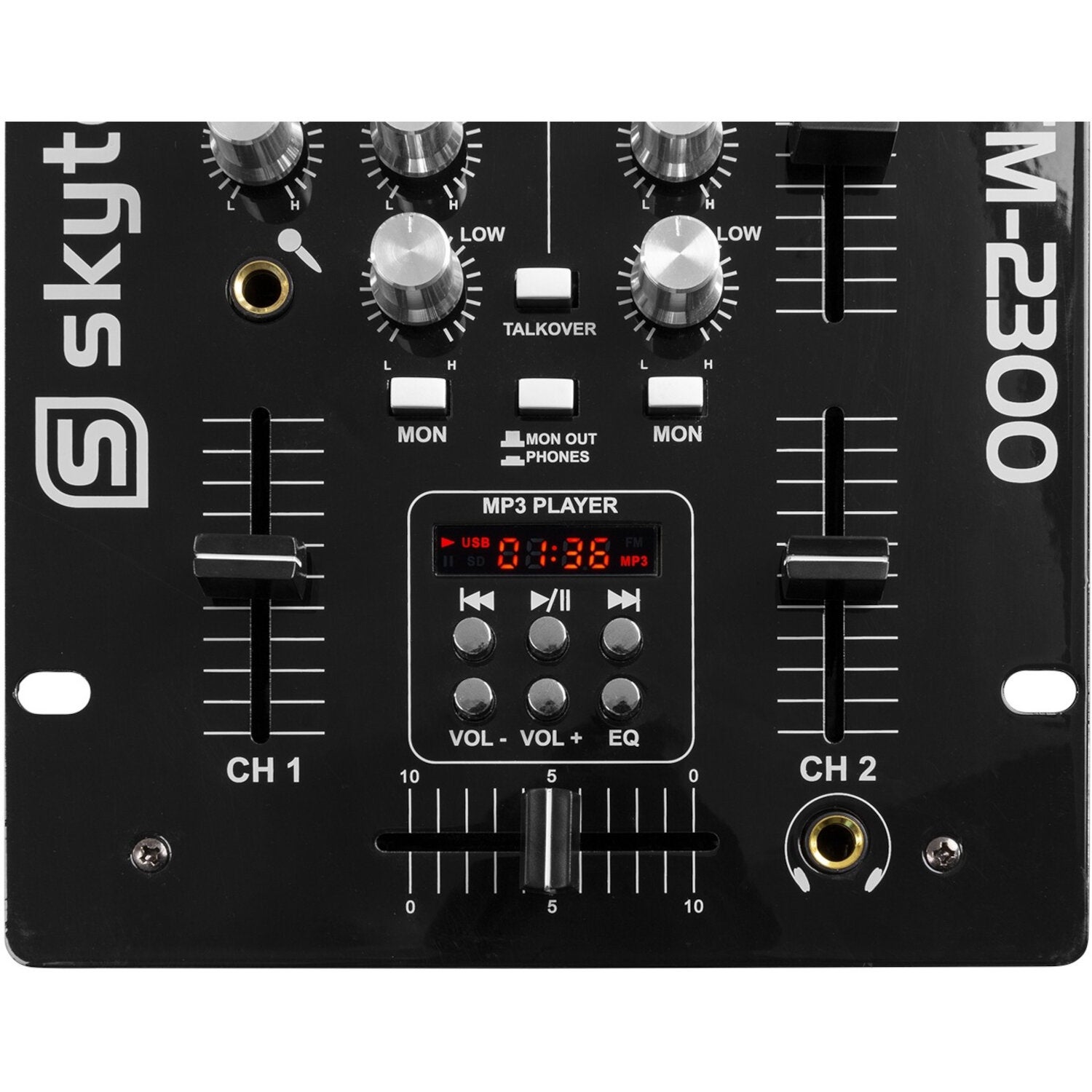 Skytec STM-2300 2-kanaals DJ-mixer