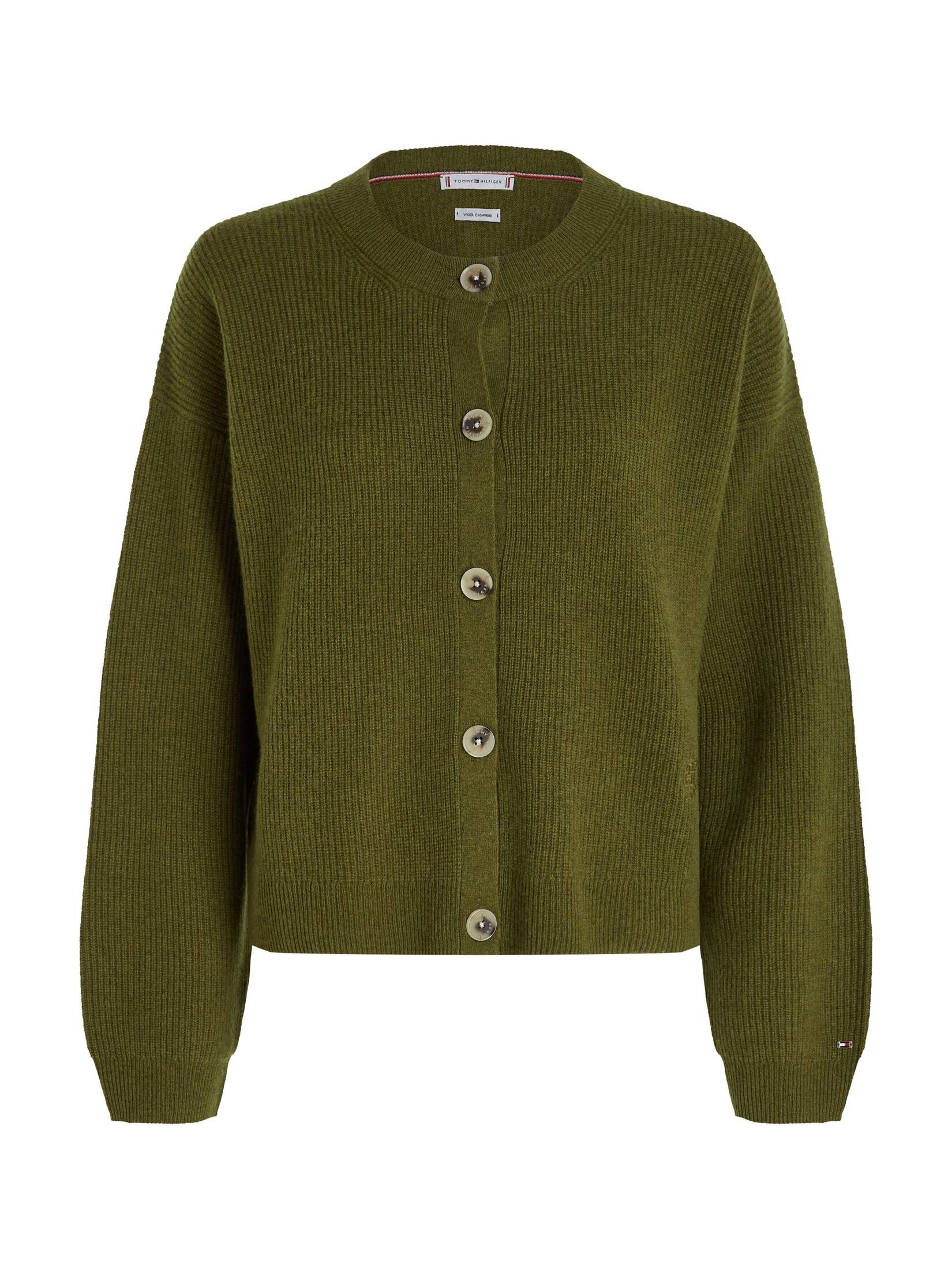 Tommy Hilfiger| Damen Cardigan mit Kaschmirwolle