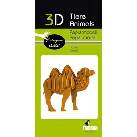Fridolin 3D Papiermodell - Kamel