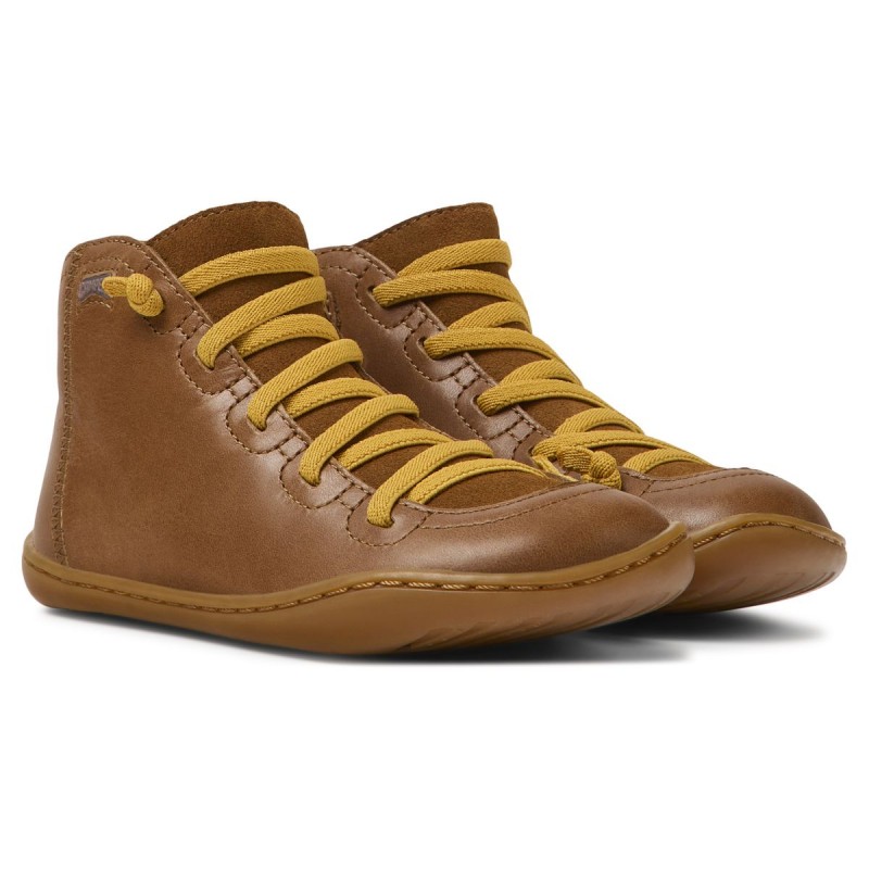 Camper Camper Peu Kids Bottines Camel Jaune