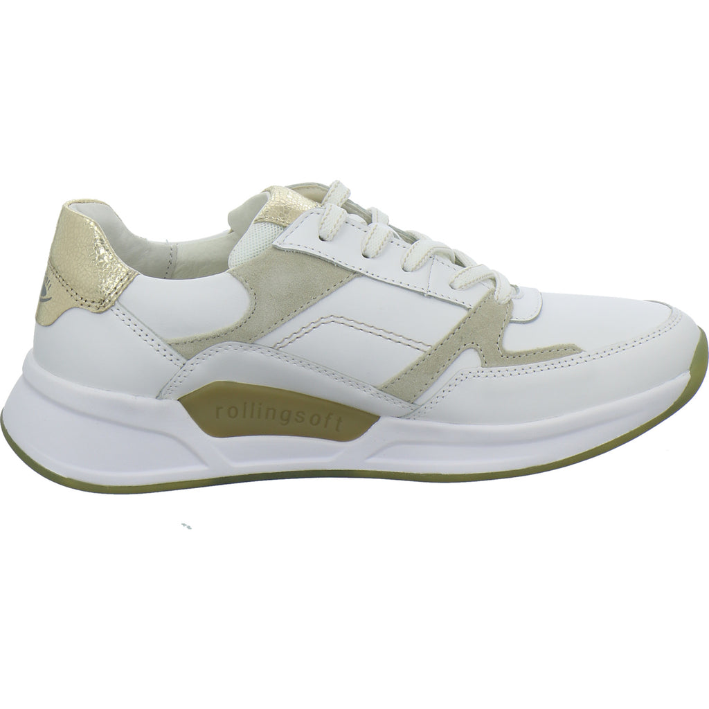 Gabor Comfort Sneaker Damen Rolling Soft Weiß-kombi