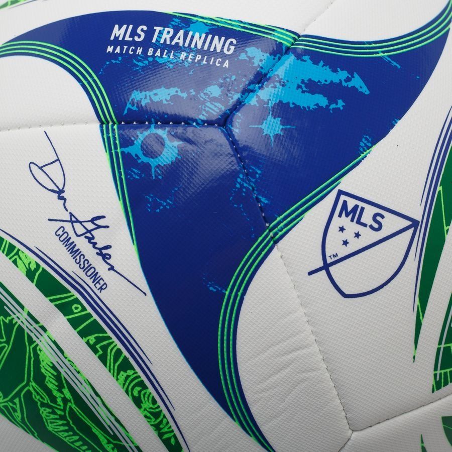 adidas Ballon MLS Training - Blanc/Vert/Bleu