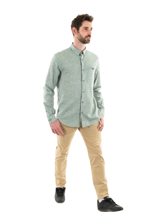 Chemise Benson & Cherry lemar kaki clair