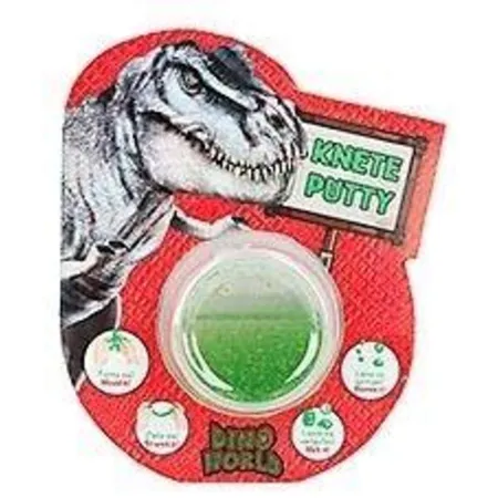 Depesche Dino World Spring-Knete mit Glitzer, 1 Packung, 4-fach sortiert
