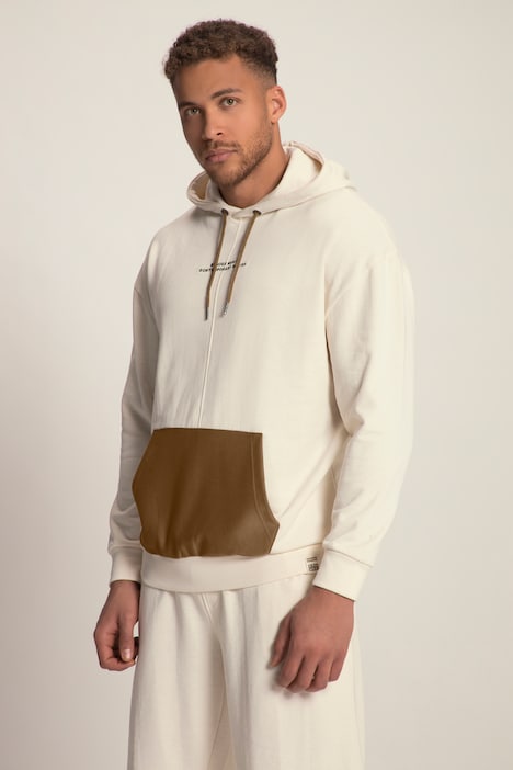 STHUGE Hoodie, oversized, Kapuze, farbige Kängurutasche, bis 8 XL