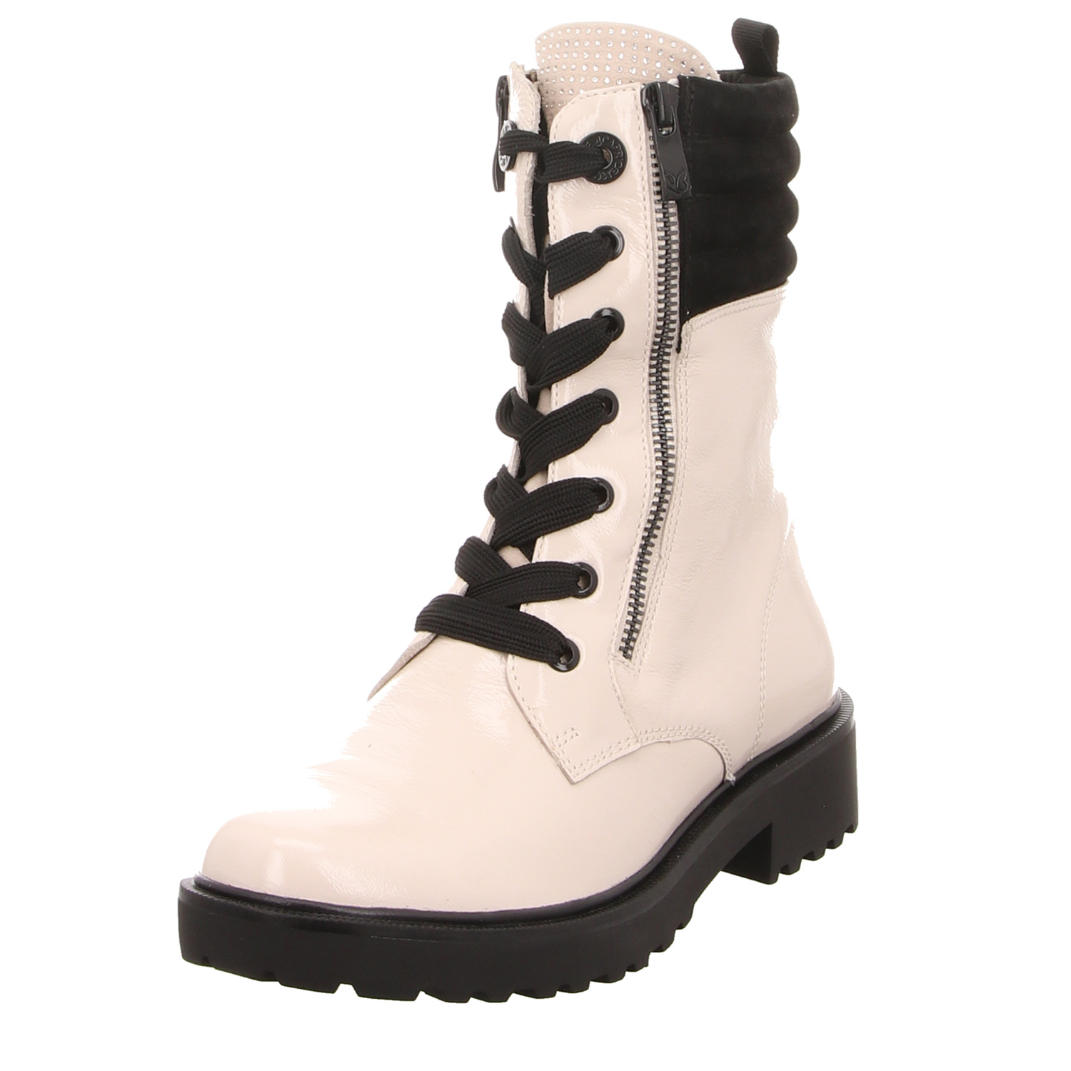 Caprice Schnürstiefel weiss/weiss kombi