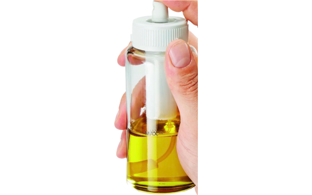 Metaltex Spice Line Essig-/Ölspender Glas Edelstahl 70 ml