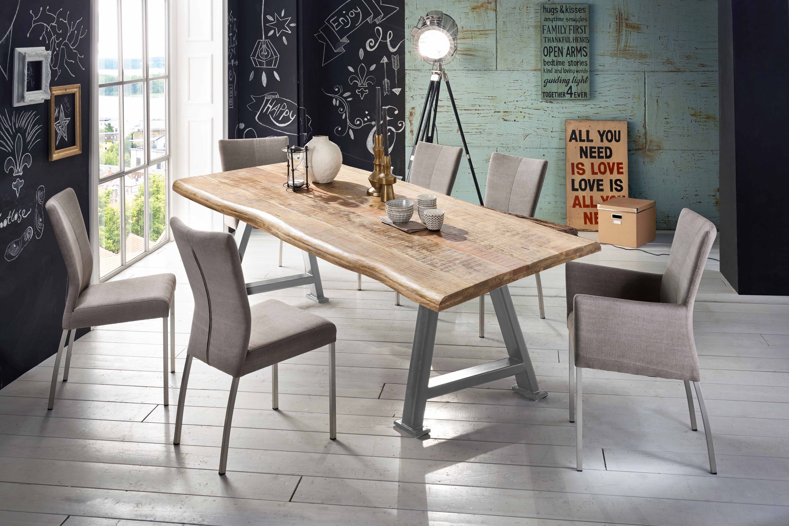 Tischplatte 100x200 Mangoholz Esstisch Schreibtisch DIY Esszimmer Küche Tisch