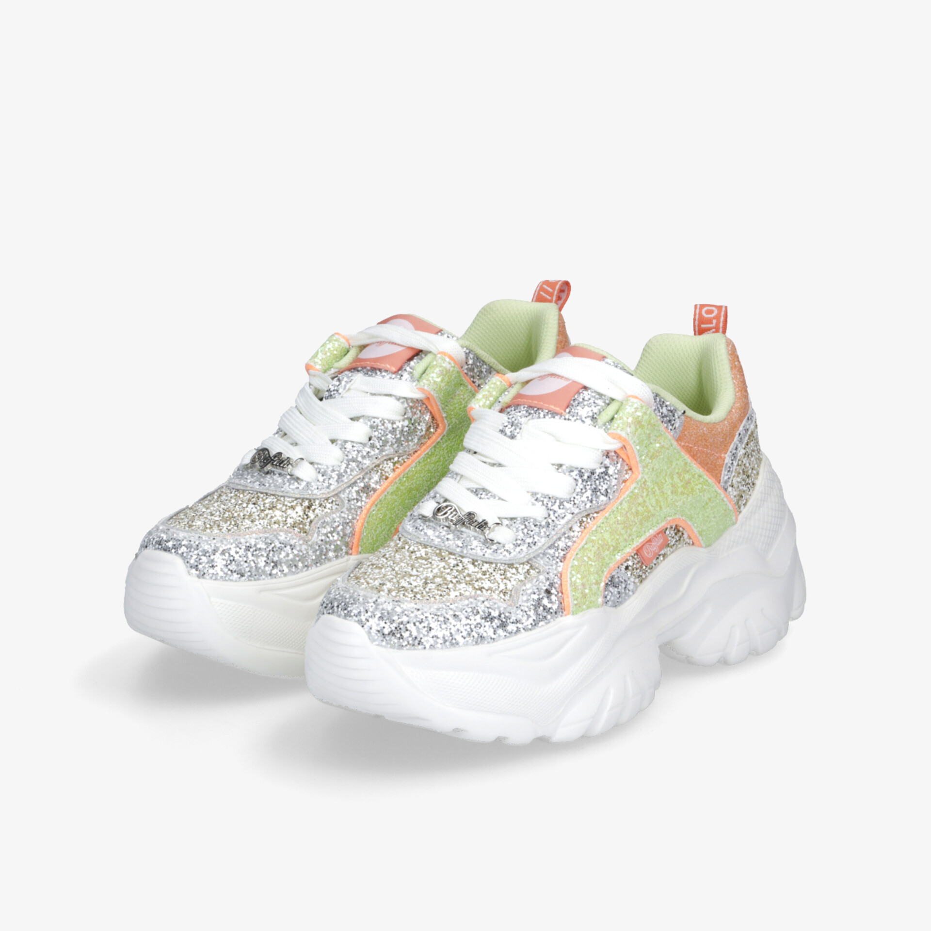 Buffalo Bliss One Glitter Damen Plateau Sneaker mehrfarbig