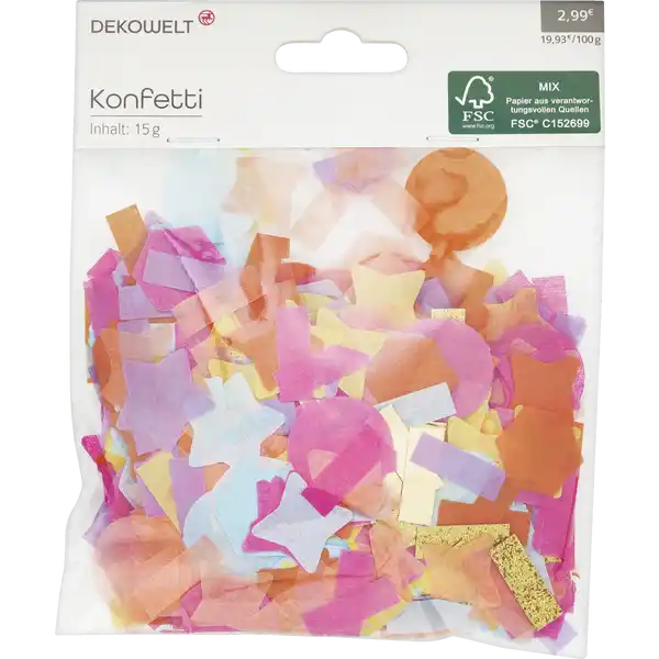 Konfetti bunt