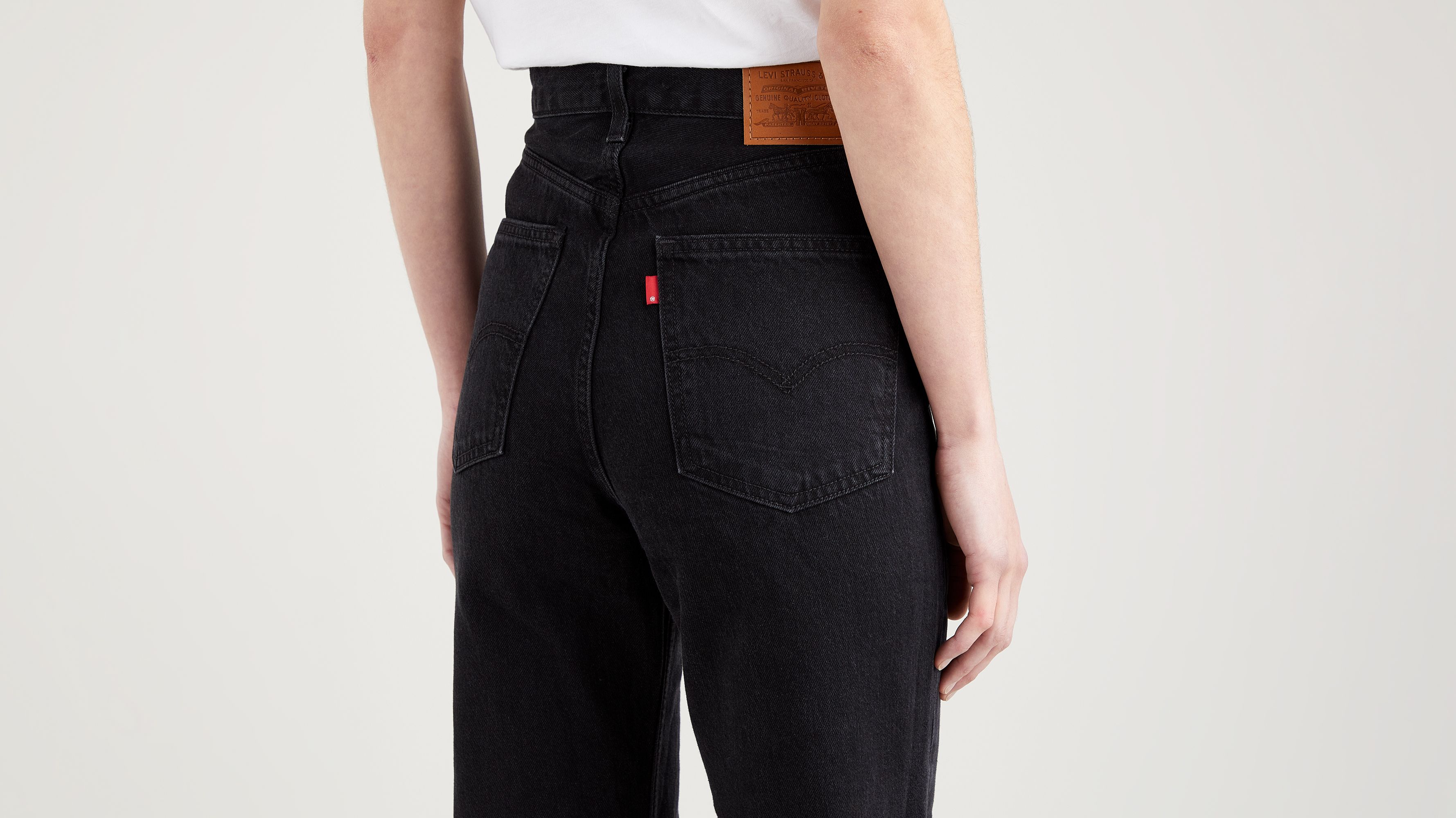 Jean droit taille haute ’70 slim - Trainwreck - Noir