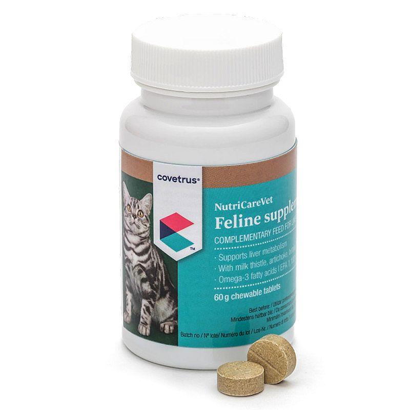 NutriCareVet Liver Support Kat 80 kauwtabletten | 13490