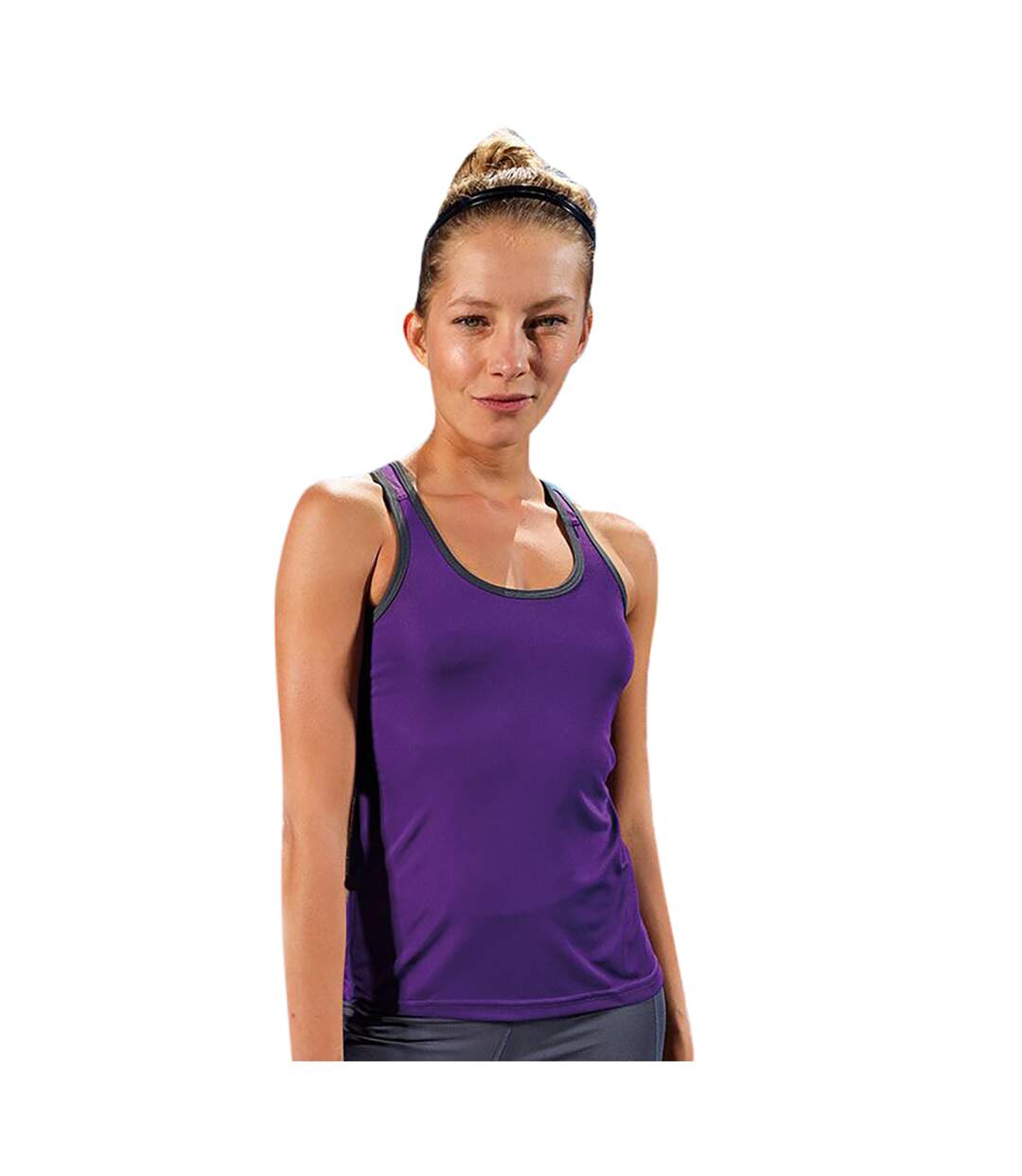 Tri Dri - Débardeur de fitness - Femmes (Violet /Gris foncé) - UTRW4801
