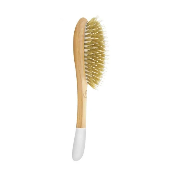 Bachca Brosse en bois démêlante et lissante - Picots sanglier / nylon