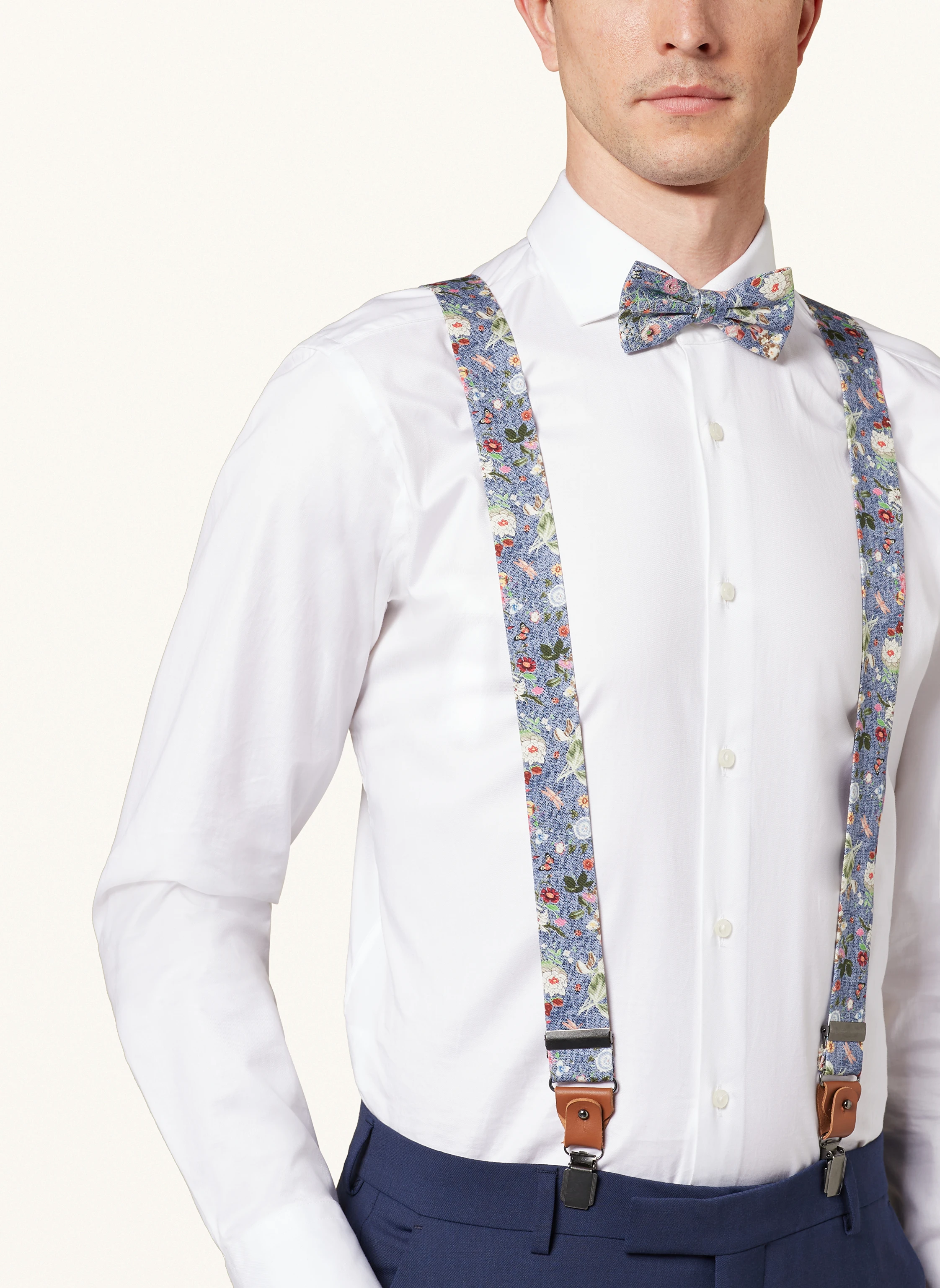 Prince BOWTIE Set: Hosenträger, Fliege und Einstecktuch