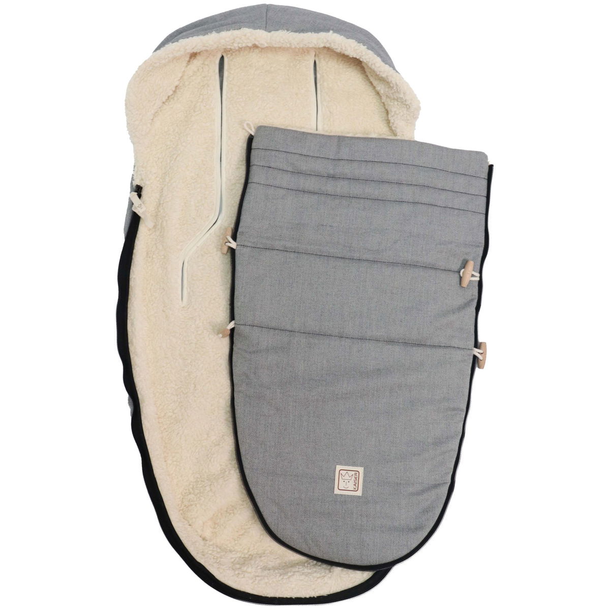 KaiserKaiser   Naturell Organic Cotton Bio Fusssack black/nature