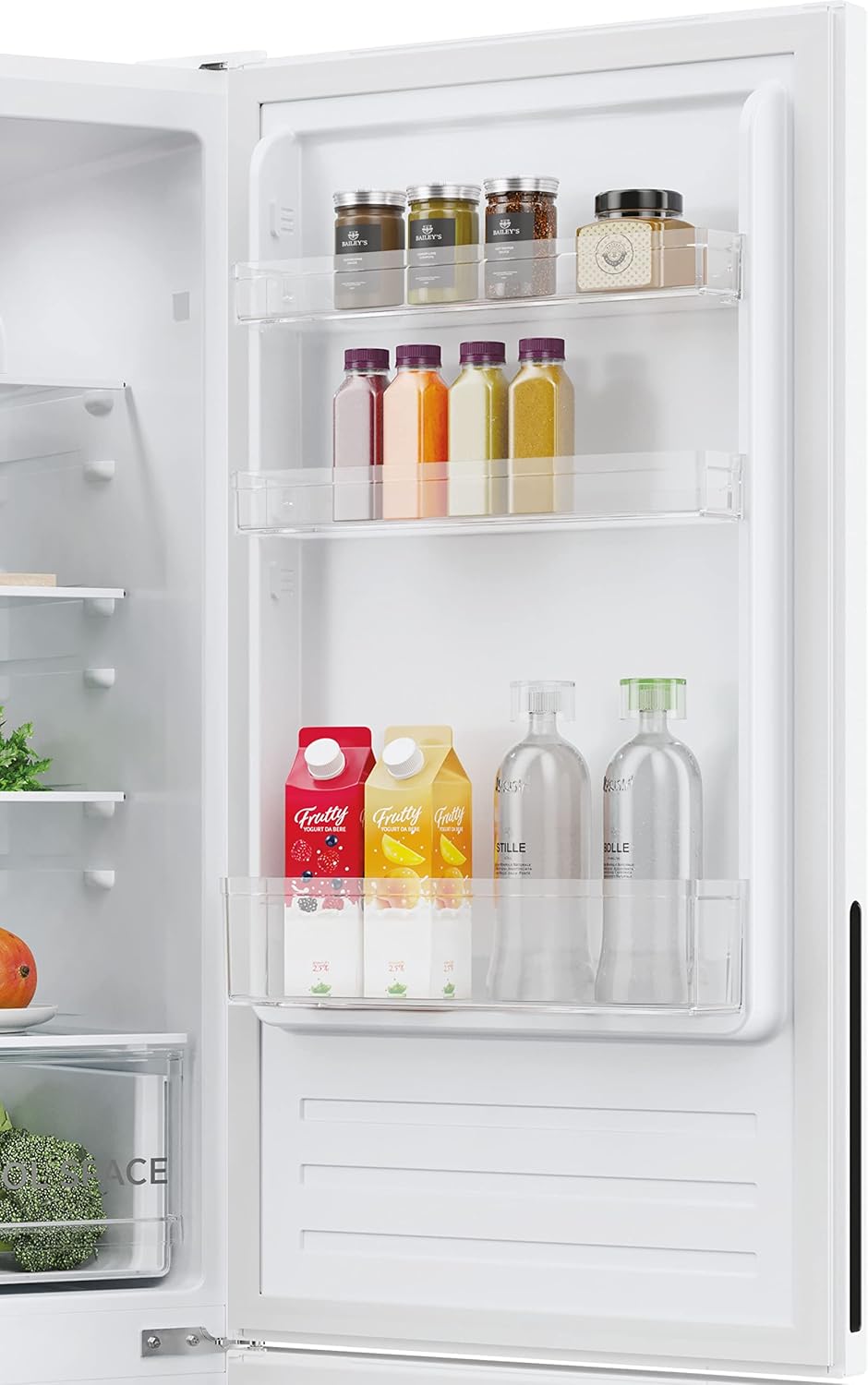 Hoover H-FRIDGE 300 HOCT3L517EW2 2D Kühl-Gefrierkombination, Freistehend, Low Frost Technologie, Elektronisches Display, Energieklasse E, Weiß