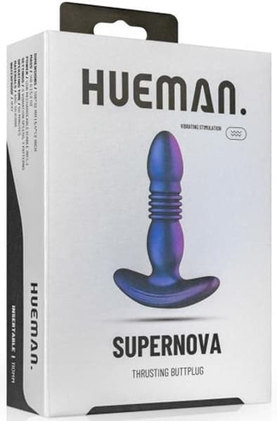 Hueman Thrusting Buttplug Analplugg med vibrator