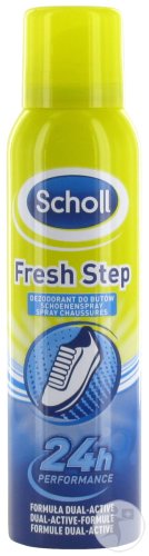 Scholl Fresh Step Spray Chaussures Performance 24h Formule Dual-Active Flacon 150ml