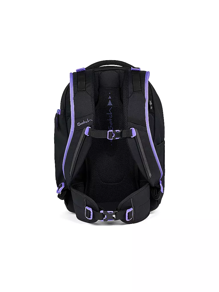 SATCH Schulrucksack Match Purple Phantom schwarz