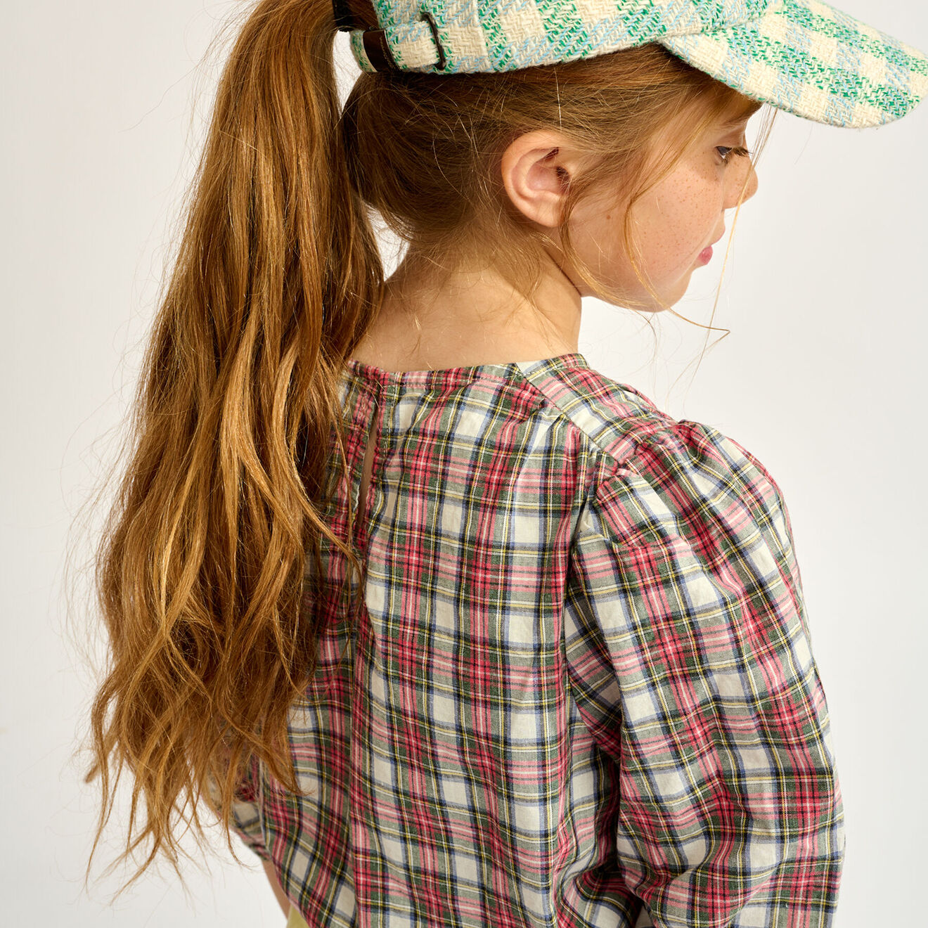 Bellerose Blouse en Coton & Lin Aria à carreaux multicolore
