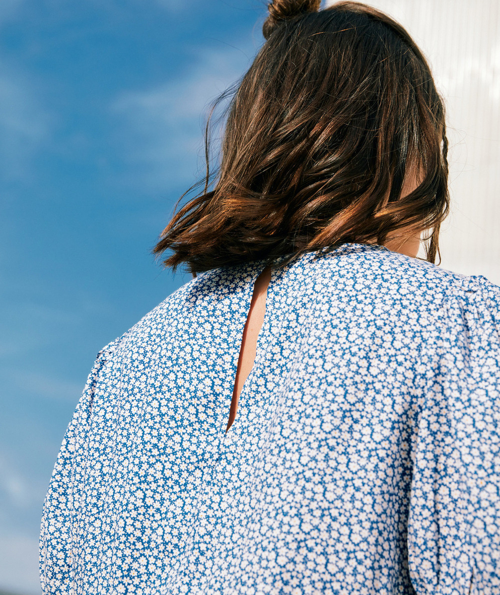 COMBINAISON FILLE EN VISCOSE RESPONSABLE IMPRIMÉE FLEURIE