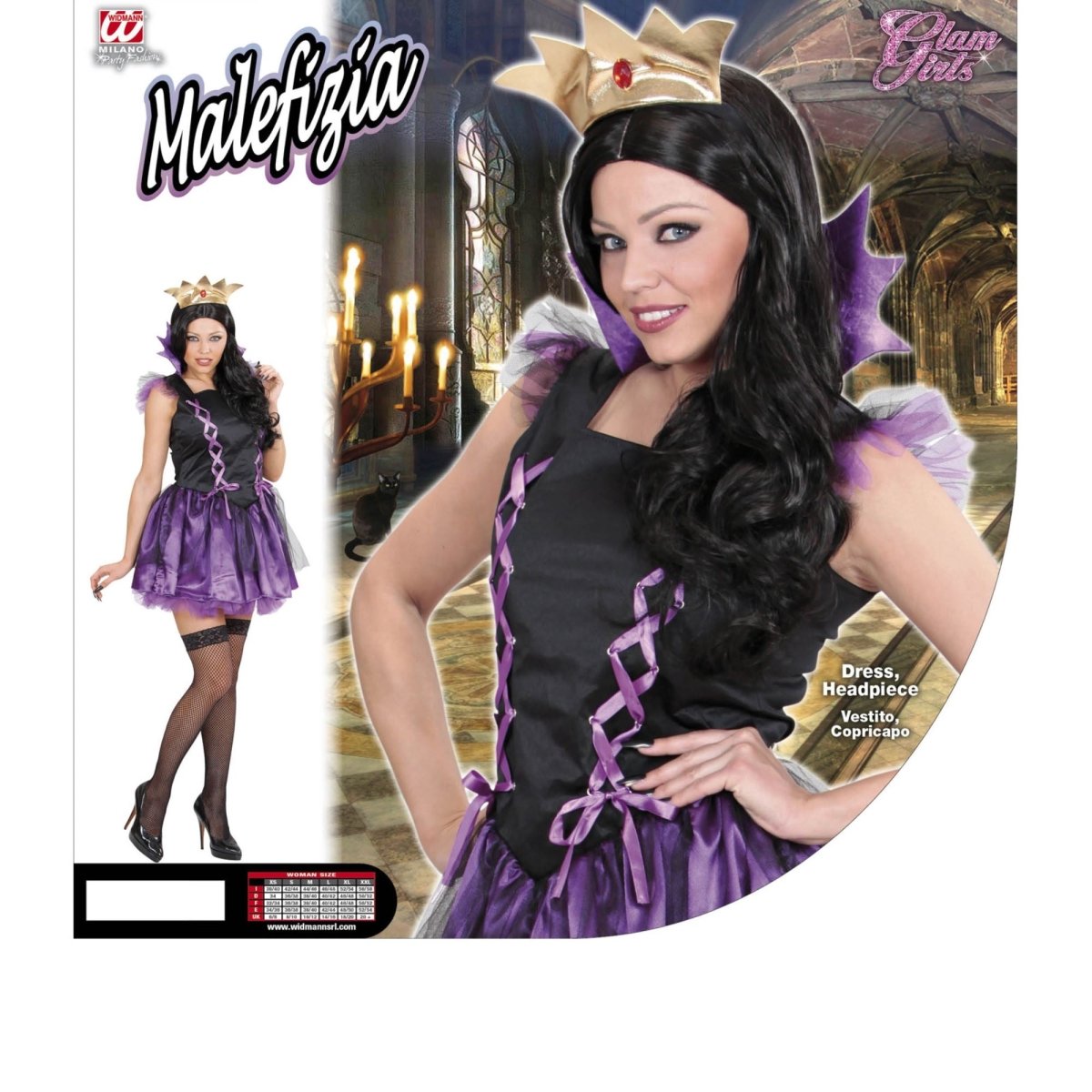 Halloween Jurk Paars Dames Melfizia