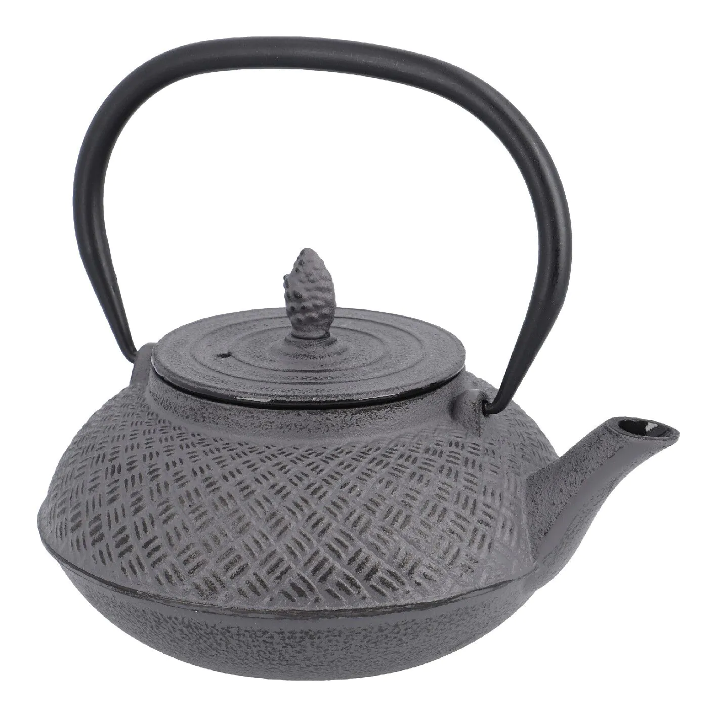 Teekanne gusseisern, grau, 0,8 L