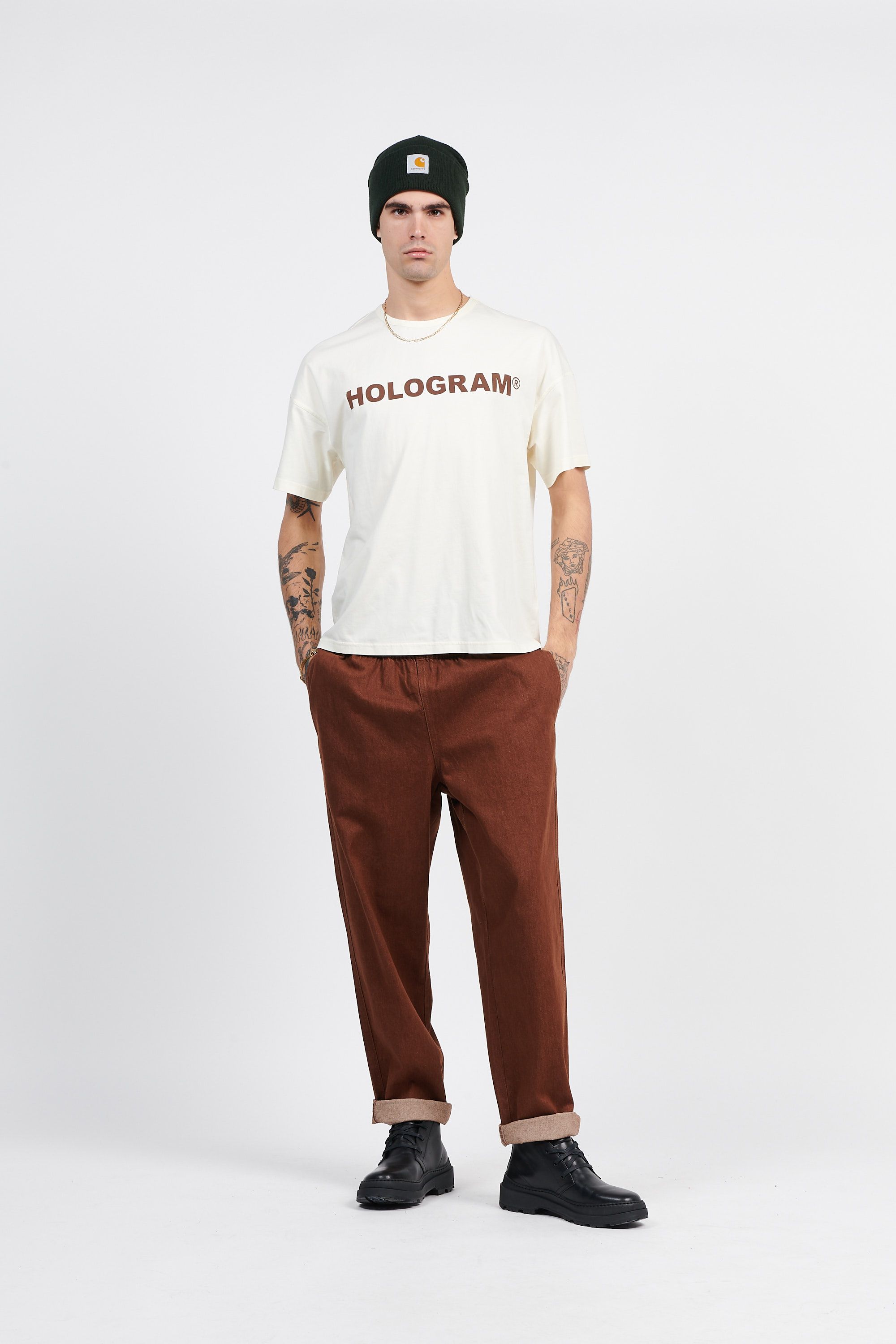 Hologram T-shirt Beige