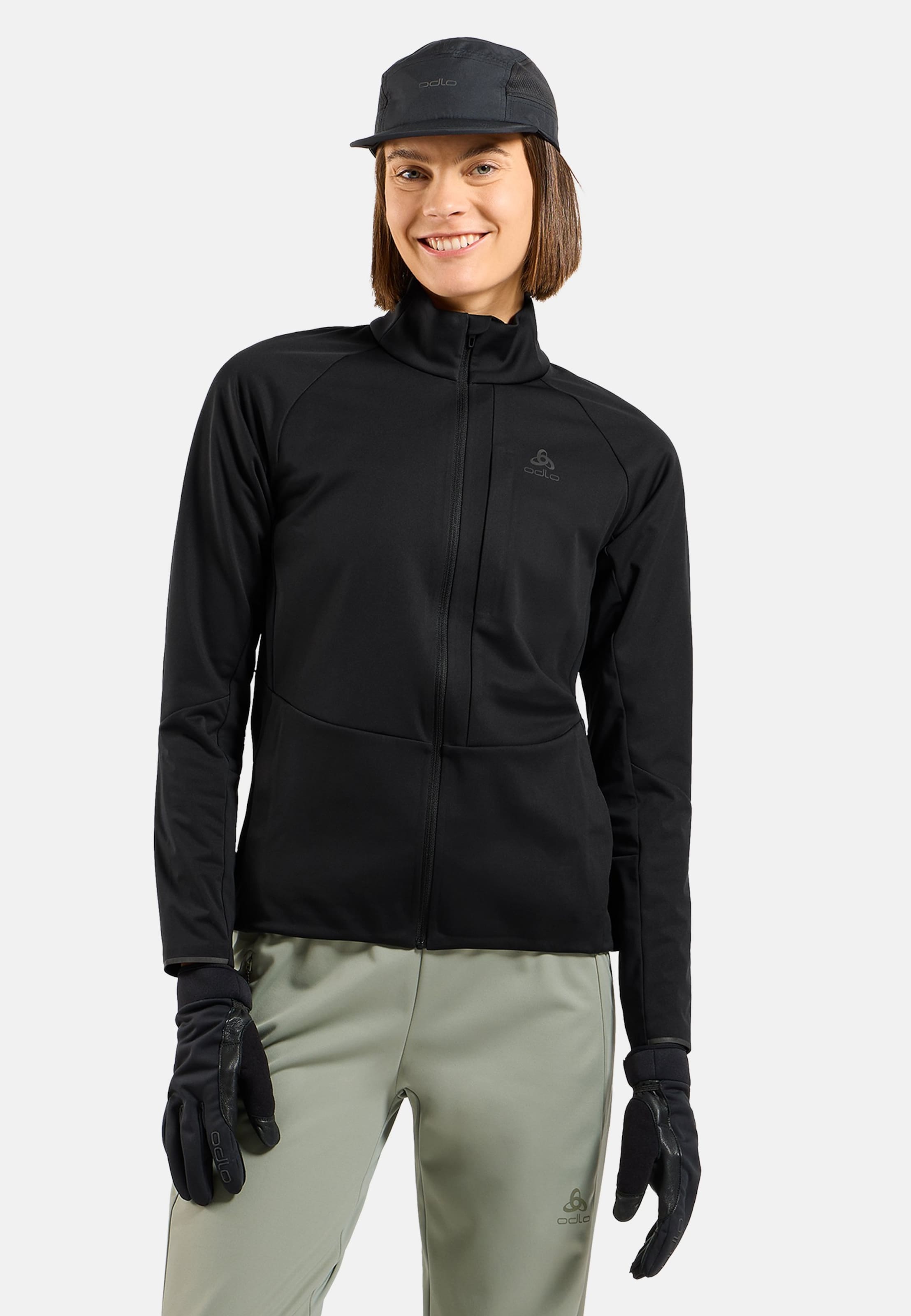 Winddichte Zeroweight Elite Langlaufjacke in black