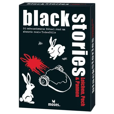 moses. Kartenspiel black stories Leichen, Pech & Pannen