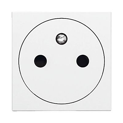 Mécanisme prise 2pôles+terre affleurante 2 modules Legrand Mosaïc
