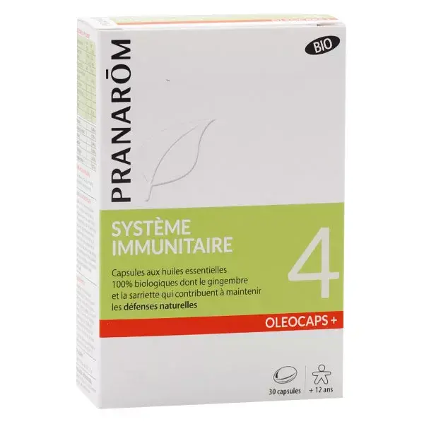 Pranarom Oleocaps+ Sistema Imunológico Orgânico 30 cápsulas
