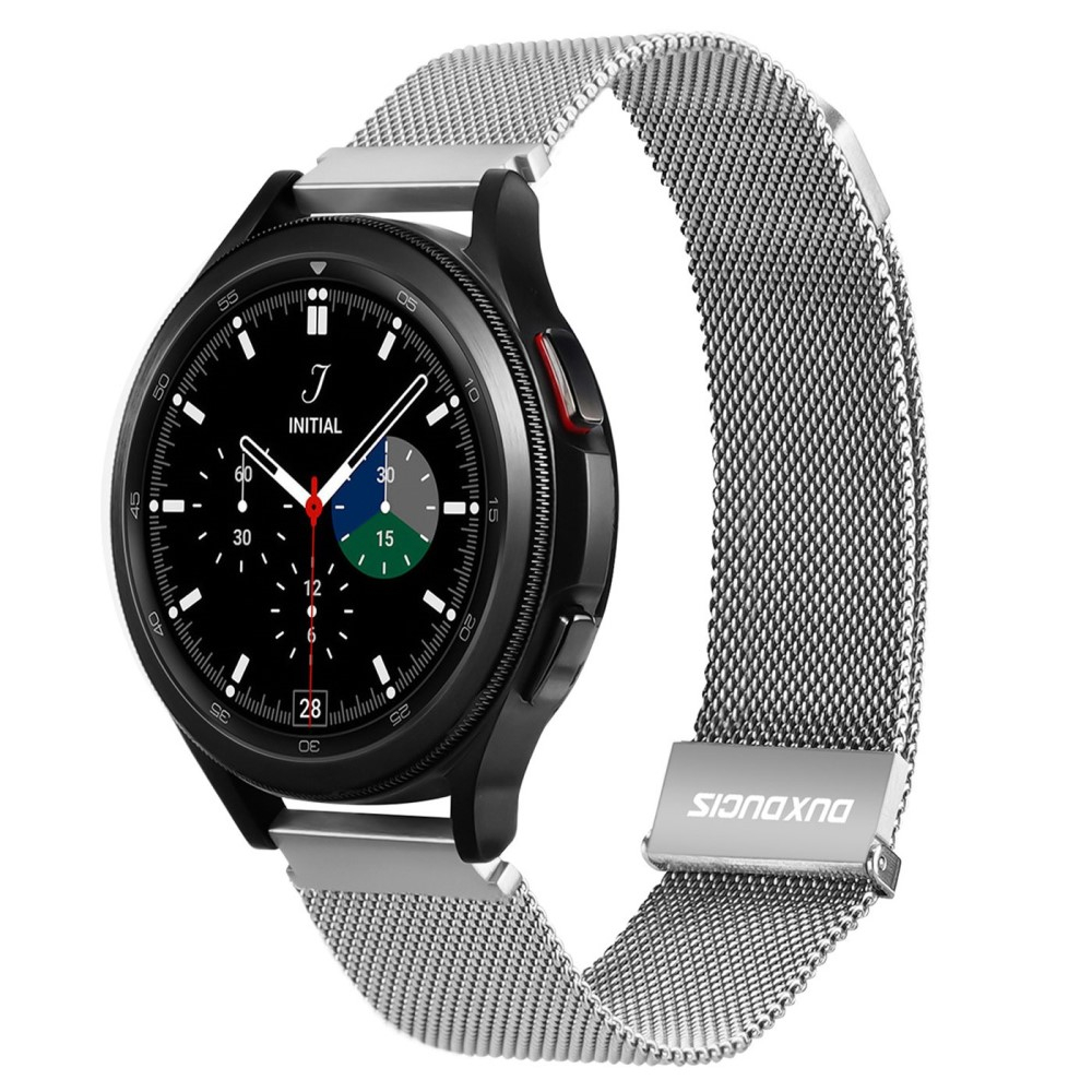 Samsung Galaxy Watch 7 (44mm) Edelstahl Armband Milanaise (Gelenkumfang: 130-210mm) - Silber