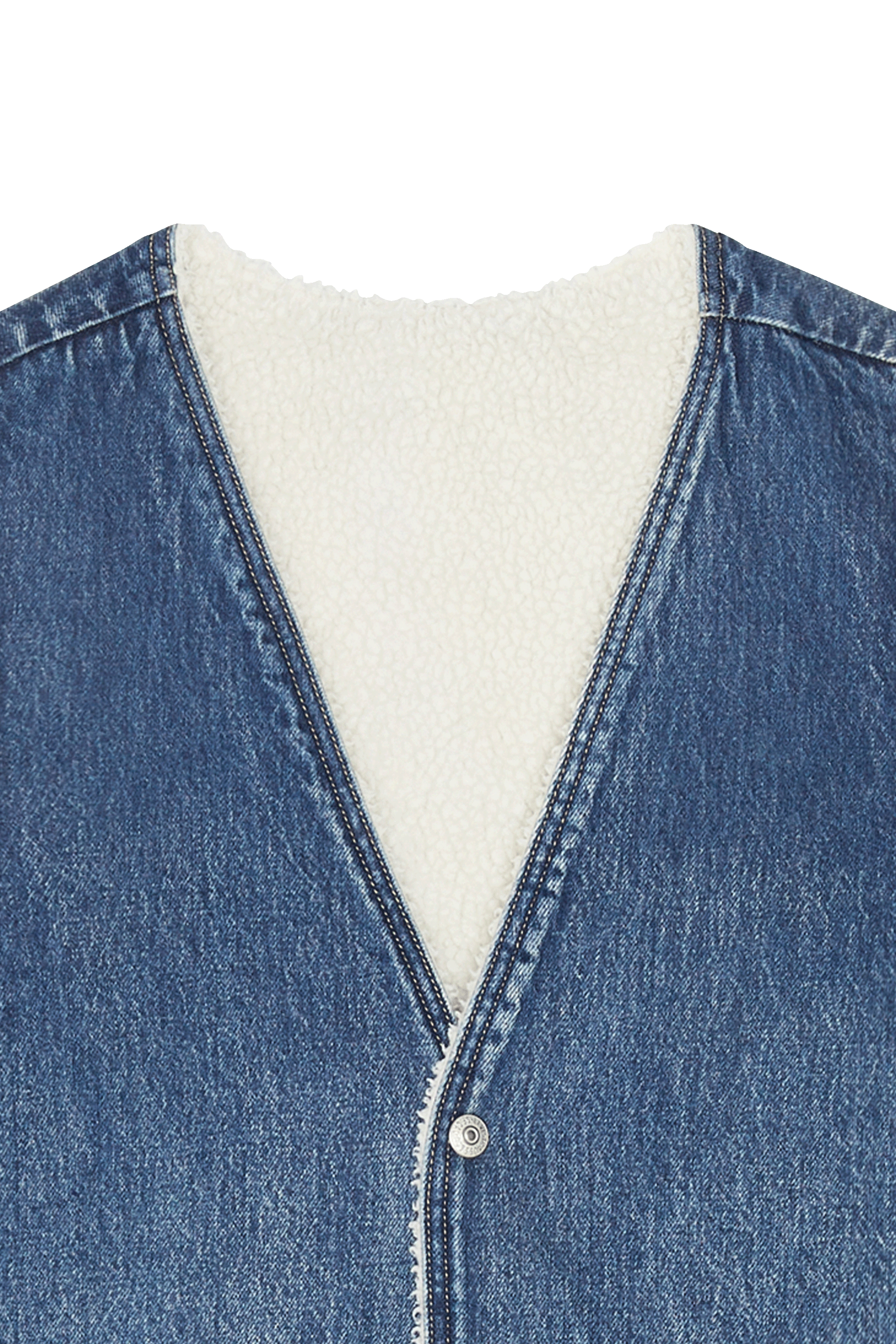 LEVI'S Veston  REVERSIBLE SHERPA VEST Bleu