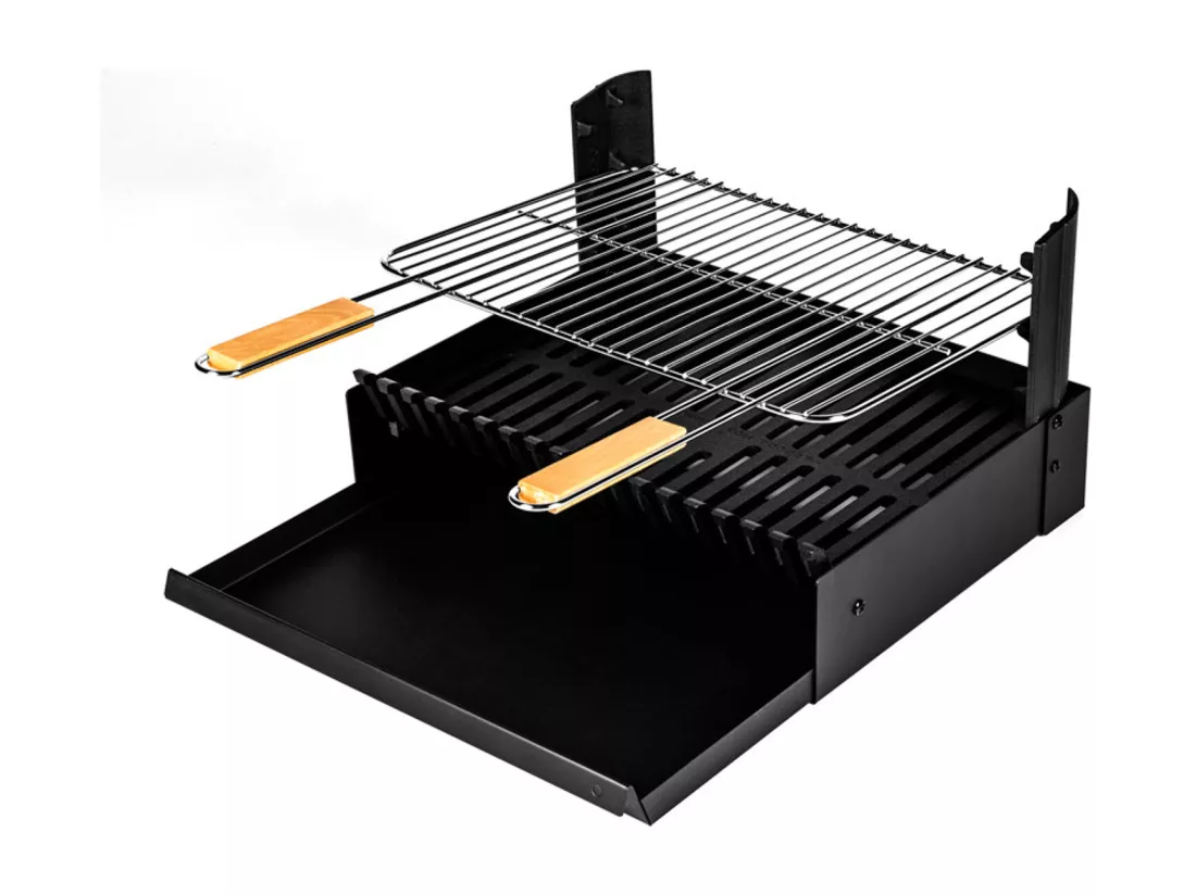 Barbecue au charbon de bois réglable en 3 hauteurs GRILLOIR - grilloir à poser - SOMAGIC