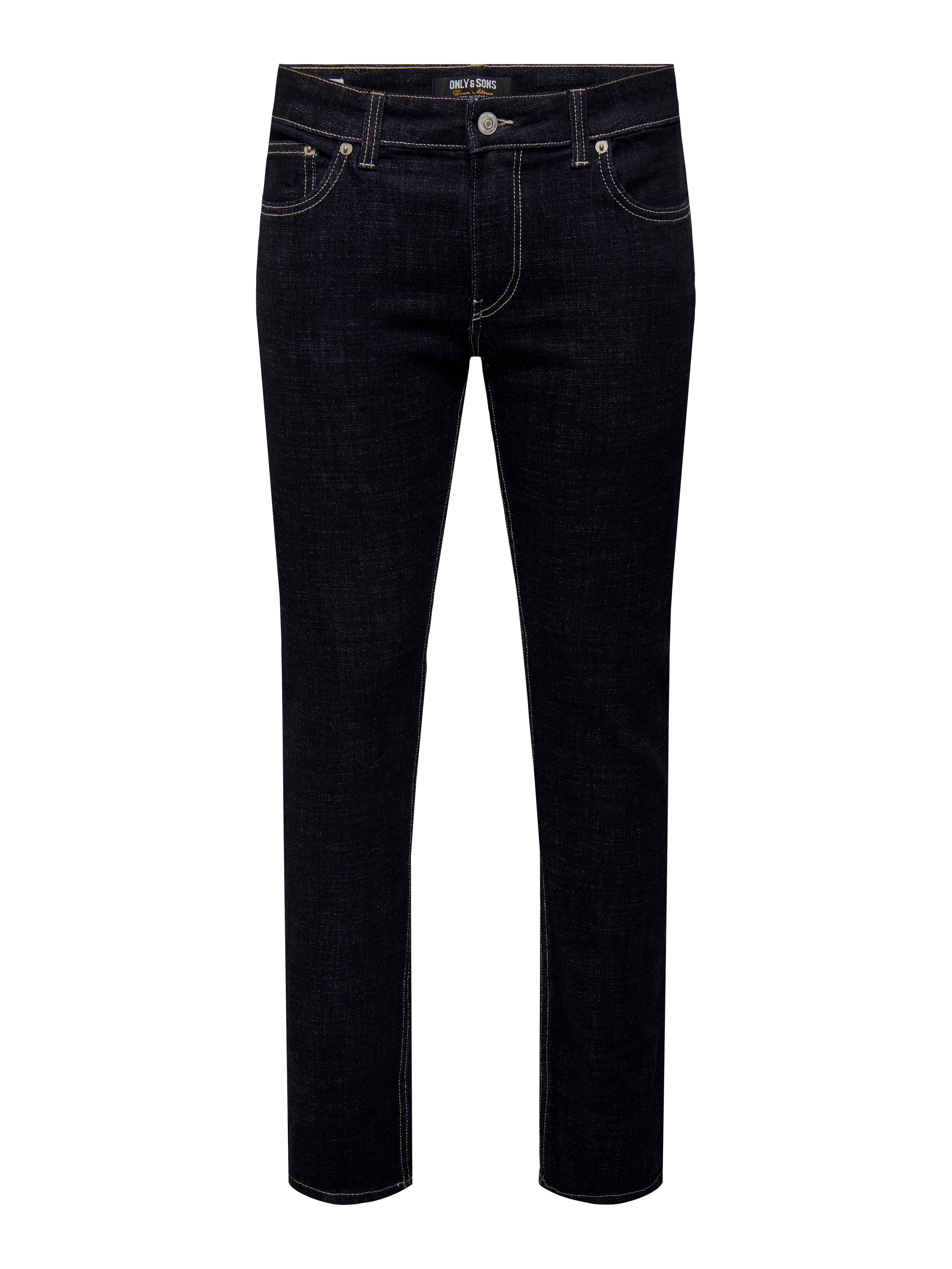 ONSWEFT Niedrige Taille Slim Fit Jeans Dark Blue Denim