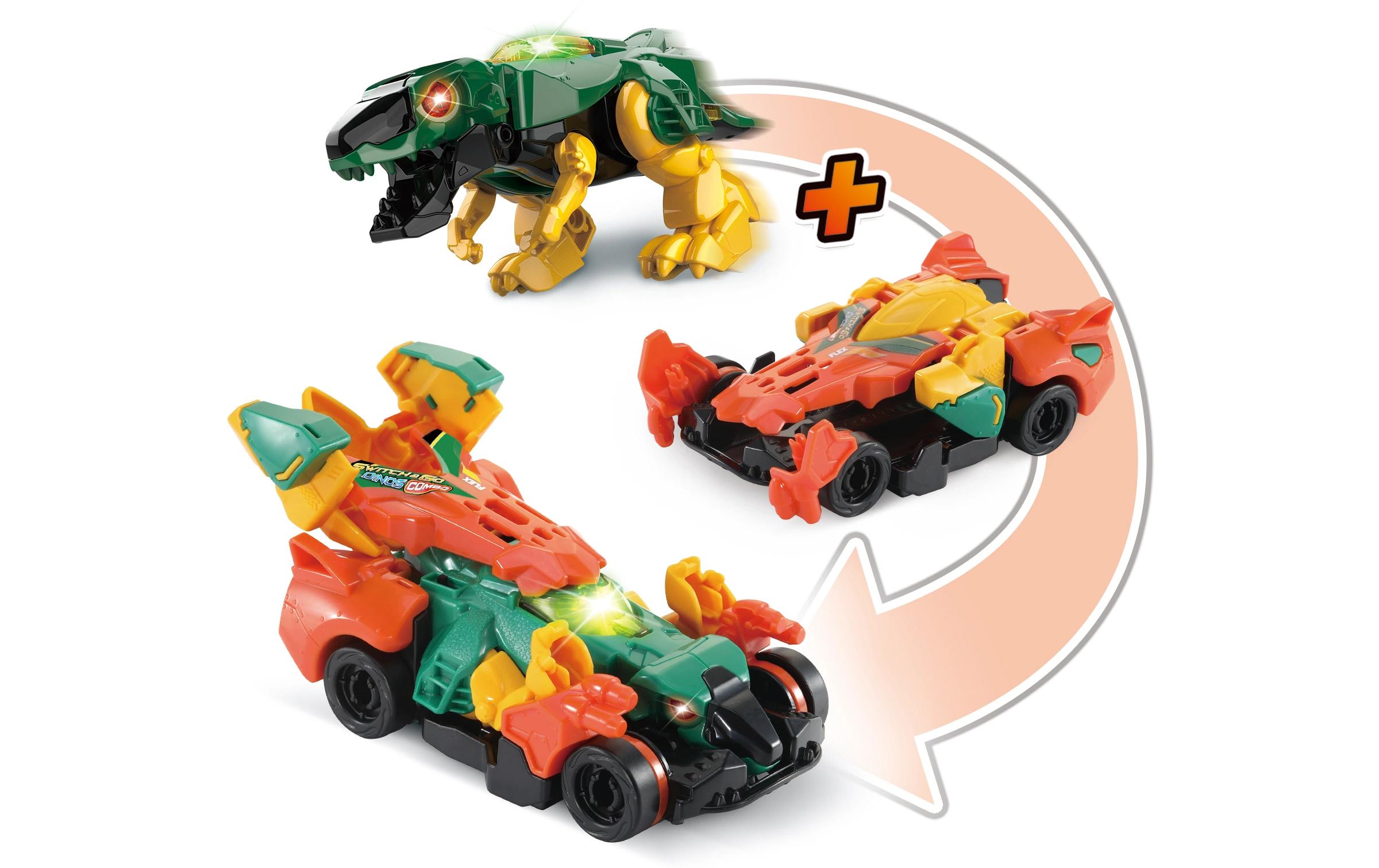 Petis Switch & Go Dinos Combo FranzösischSortiment mit einem Auto und einem Dinosaurier